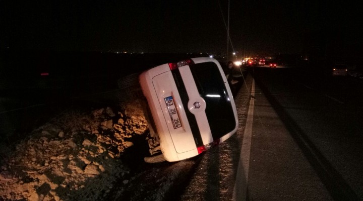 Şanlıurfa’da polis aracı kaza yaptı 2 yaralı