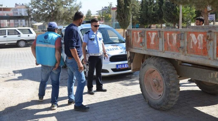 Halfeti'de trafik uygulaması yapıldı