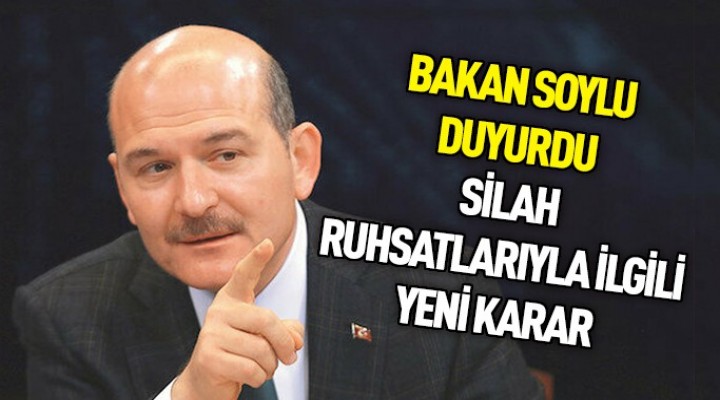 Silah ruhsatlarıyla ilgili flaş karar!