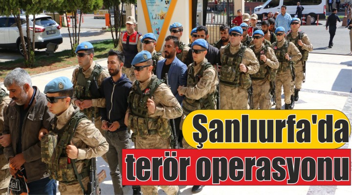 Şanlıurfa'da terör operasyonu