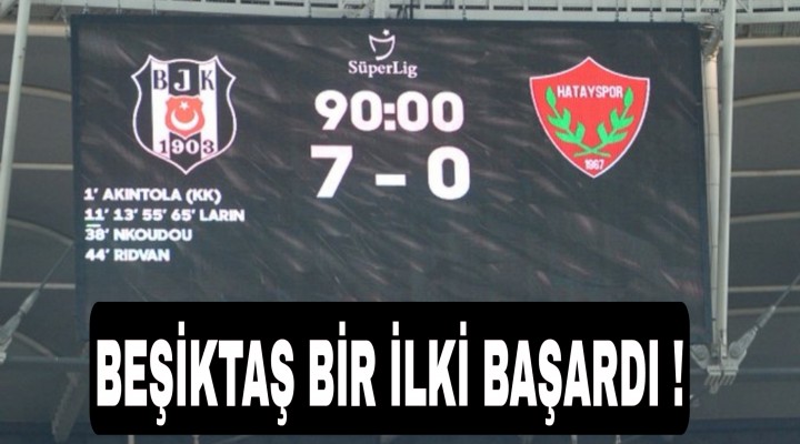 Beşiktaş gol olup yağdı