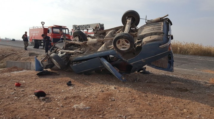 Şanlıurfa'da otomobil devrildi: 1 ölü, 3 yaralı