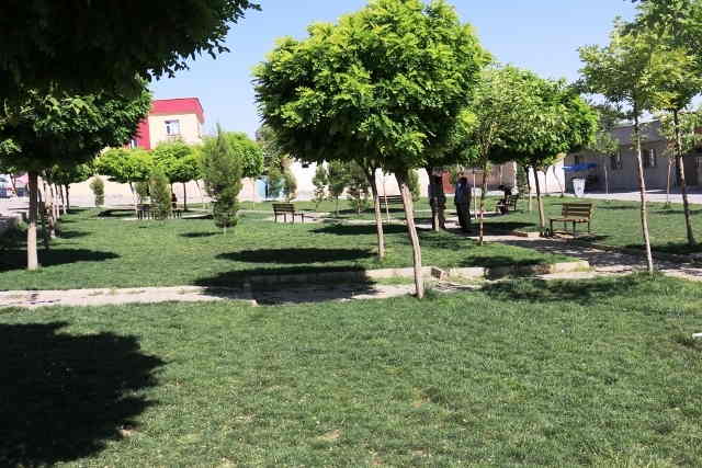 Akçakale’de parklar yeşilleniyor