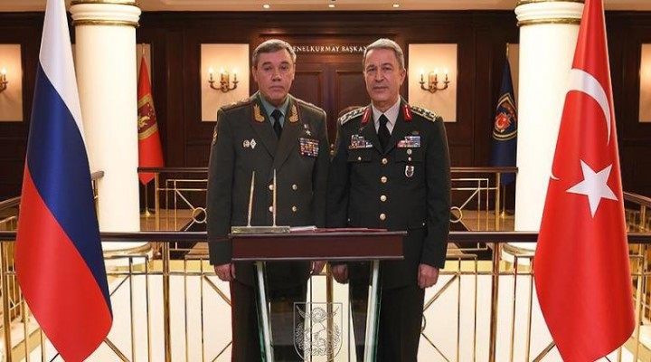 Genelkurmay Başkanı Orgeneral Akar,Rus  Mevkidaşı İle Görüştü