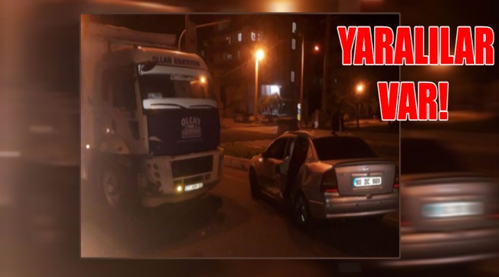 Şanlıurfa'da kaza! Kamyon otomobile çarptı!