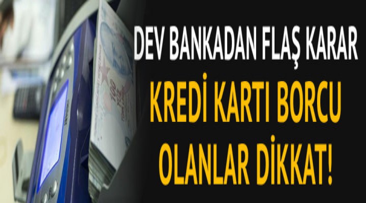 Kredi kartı borcu olanlar dikkat!