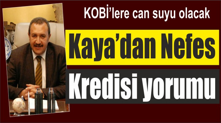 Kaya'dan Nefes Kredisi yorumu