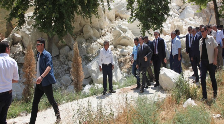 Bakan Yardımcısı o bölgede incelemede bulundu