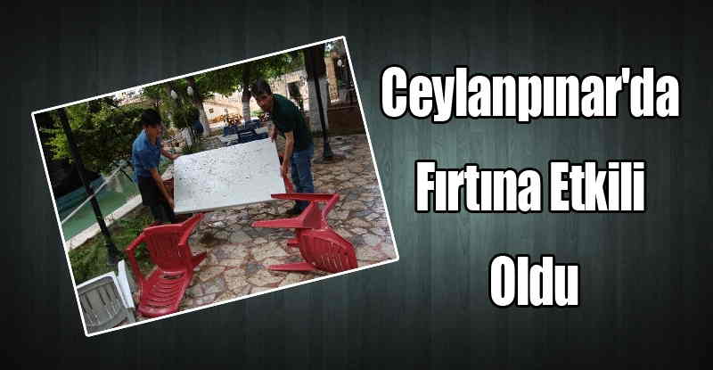 Ceylanpınar\'da Fırtına