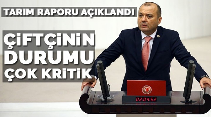 CHP'nin tarım raporu Çiftçi batıyor.