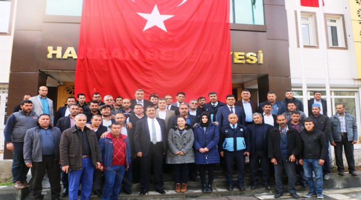 Belediye çalışanlarından Zeytin Dalı Harekatı'na destek