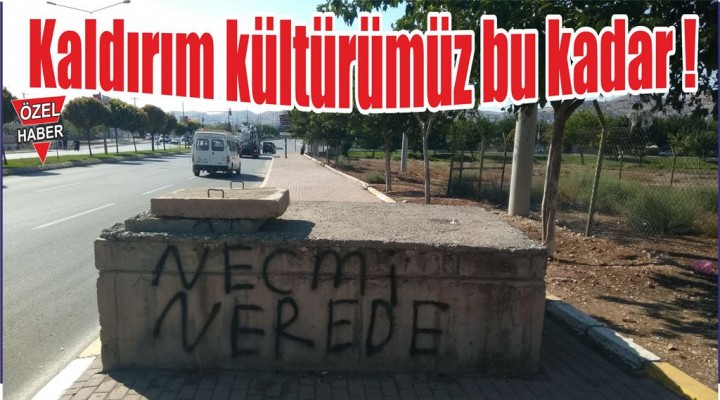 Kaldırım kültürümüz bu kadar !