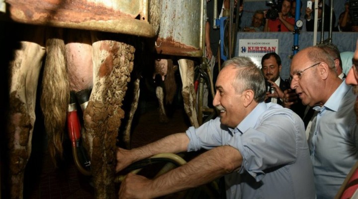 Bakan Fakıbaba botları giyip ahıra girdi