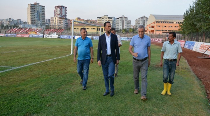 Başkan Yılmaz Firkan Tüysüz stadyumunda