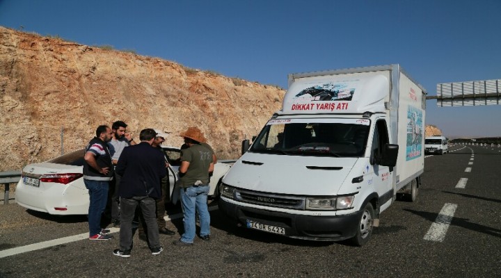 Yarış atı taşıyan kamyonette 10 kilo esrar ele geçirildi