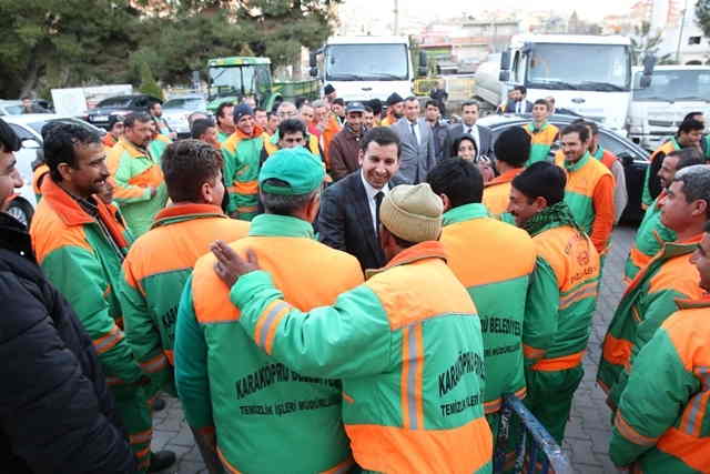 Karaköprü’de temizlik işçileri ödüllendirildi