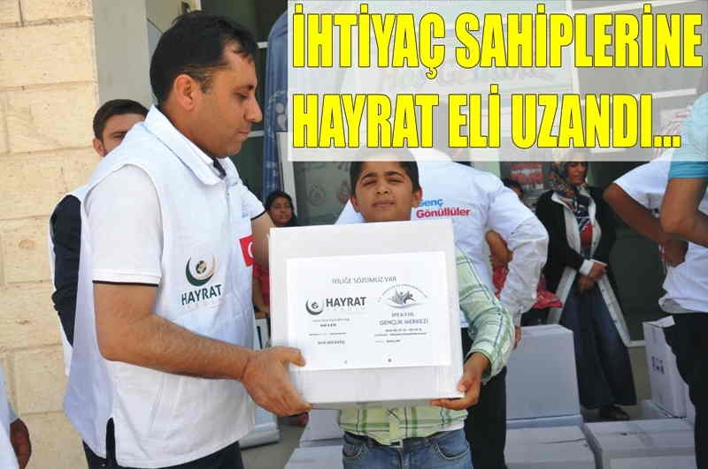 Muhtaç ailelere Hayrat eli uzandı