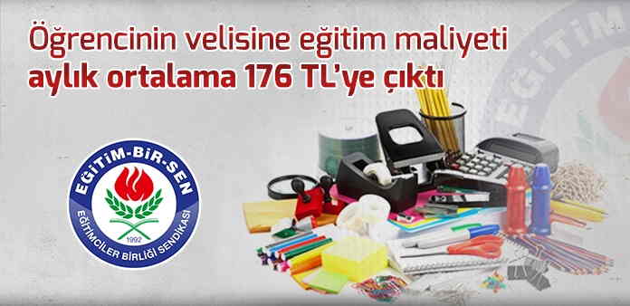 Öğrencinin velisine eğitim maliyeti arttı