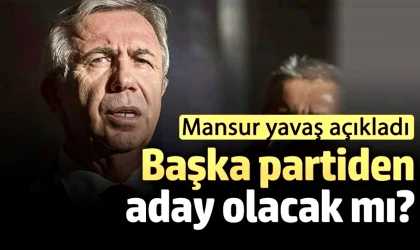 Mansur Yavaş açıkladı: Başka partiden aday olacak mı?