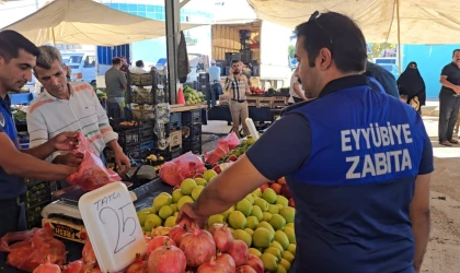 Şanlıurfa'da semt pazarında hassas terazi denetimi gerçekleşti!