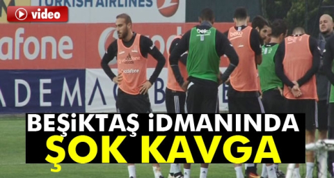 Beşiktaş antrenmanında gerginlik