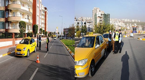 Zabıta, Taksilerde denetim yaptı.VİDEO