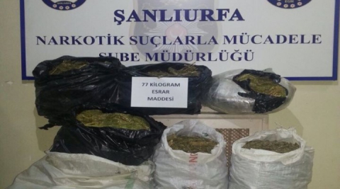 Şanlıurfa'da uyuşturucu operasyonu