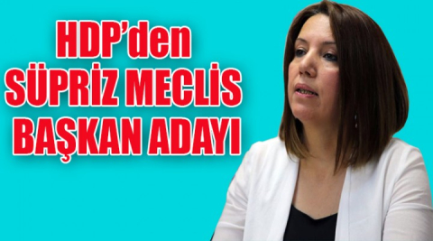 HDP Meclis başkan adayını açıkladı