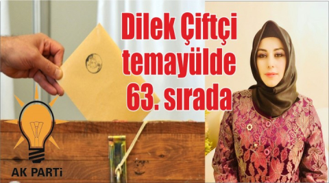 Dilek Çiftçi temayülde 63. sırada