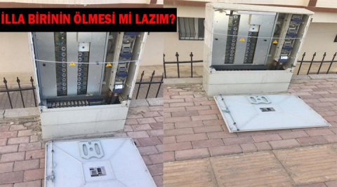 Açık elektrik panosu tehlike saçıyor