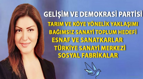 Özlem Ağırman Gelişim ve Demokrasi Partisi programını duyurdu