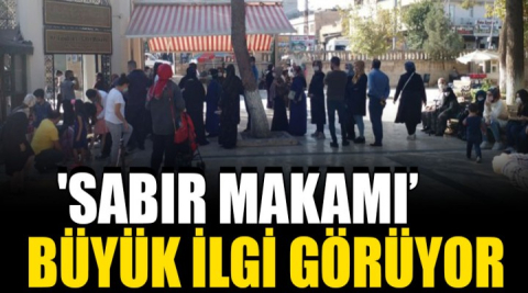 'Sabir makamı' en bereketli günlerinden birini yaşıyor