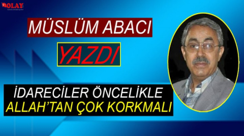 İnsanın önce kendinden başlaması gerekir