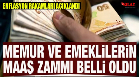 Enflasyon rakamları açıklandı