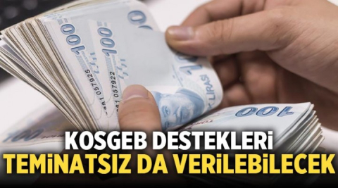 KOSGEB destekleri teminatsız da verilebilecek