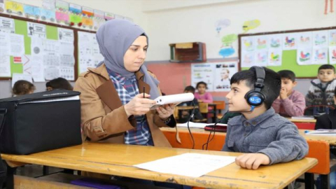 Suruç'ta ilköğretim öğrencilerine işitme taraması yapıldı