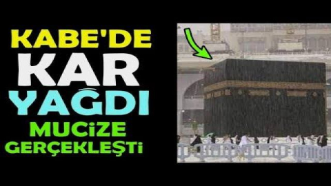 ''Kabe'de kar yağdı'' iddiası olay oldu