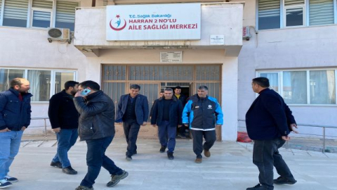 Depremde Harran Devlet Hastanesi hasar aldı..