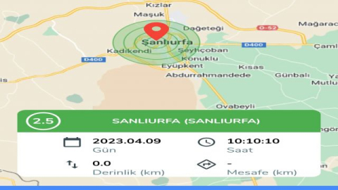 Şanlıurfa'da deprem oldu!