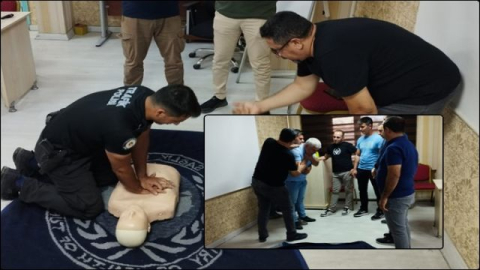 Şanlıurfa’da trafik polislerine ilk ve acil yardım eğitimi verldi