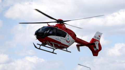 Ambulans helikopterle Şanlıurfa’ya sevk edildi