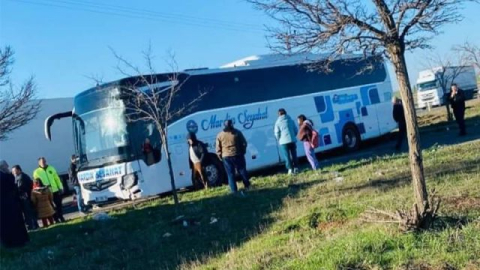 Şanlıurfa’da yolcu otobüsü faciadan döndü