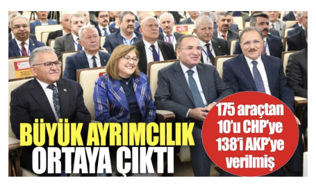 Türkiye Belediyeler Birliği’nde Araç Tahsisinde Büyük Ayrımcılık!