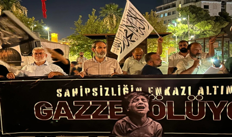 Gazze'deki soykırımı unutturmamak için basın açıklaması gerçekleştirildi