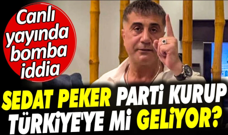 Sedat Peker parti kurup Türkiye'ye mi geliyor? Canlı yayında bomba iddia