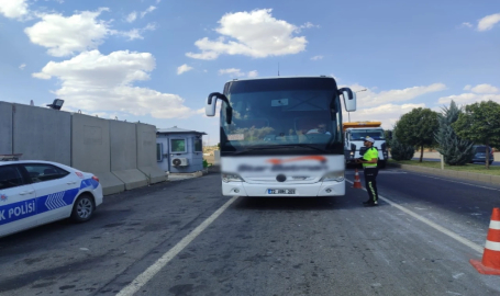 Şanlıurfa'da otobüsler denetlendi