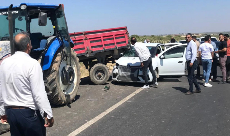 Ceylanpınar'da trafik kazası! 1 yaralı