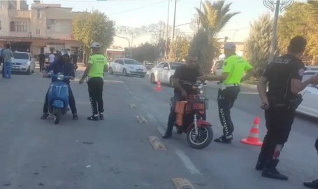 Şanlıurfa'da motosiklet denetimleri yapıldı