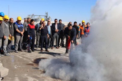 Büyükşehir Personeline Yangına Müdahale Eğitimi Verildi