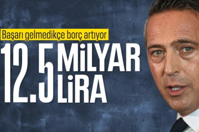 Fenerbahçe'nin toplam borcu 12.5 milyar lira